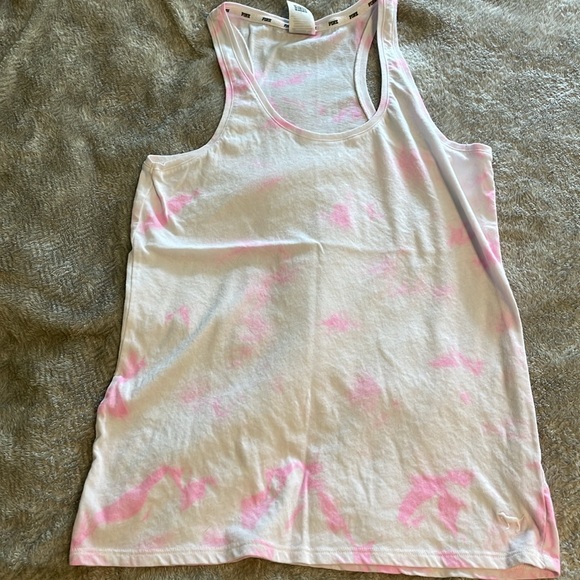 VS Pink Size Medium Racerback Tank Top - Picture 2 of 2